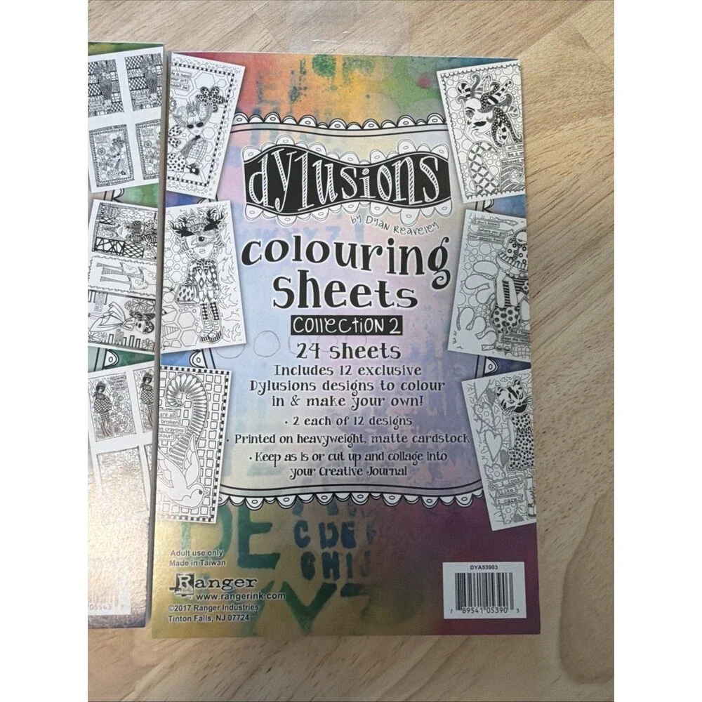 Dylusions Coloring Sheets by Dyan Reaveley Collection 2 and 24 colouring Ranger